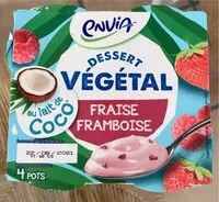 Mängden socker i Dessert vegetal fraise framboise