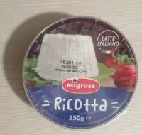 Mängden socker i Ricotta