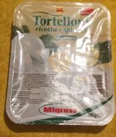 Mängden socker i Tortellini ricotta e spinaci