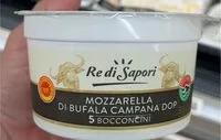 Mängden socker i Mozzarella di Bufala Campana dop