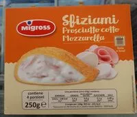 Mängden socker i Sfidiamo Prosciutto cotto Mozzarella