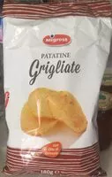 Mängden socker i Patatine Grigliate
