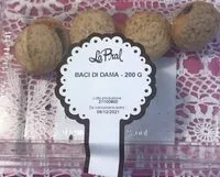 Mängden socker i Baci di dama