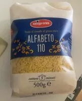 Mängden socker i Alfabeto 110