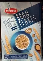 Mängden socker i Bran flakes fiocchi di frumento e crusca
