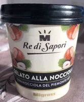 Mängden socker i Gelato alla nocciola