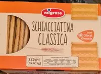 Mängden socker i Shiacciatina classica