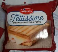 Mängden socker i Formaggio fuso a fette