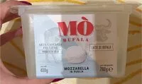 Mängden socker i mozzarella di bufala