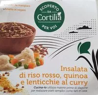 Mängden socker i Insalata di riso rosso, quinoa e lenticchie al curry