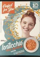 Mängden socker i Lenticchie rosse decorticate secche