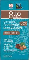 Mängden socker i Cioccolato fondente senza zucchero nocciole intere