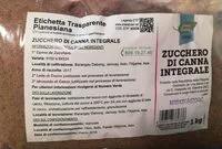 Mängden socker i Zucchero di canna integrale