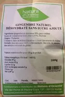 Mängden socker i Gingembre naturel déshydraté sans sucre ajouté