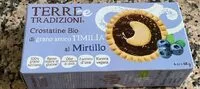 Mängden socker i Crostatine bio di grano anticoTimilia al mirtillo
