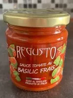 Mängden socker i Sauce tomate au basilic frais