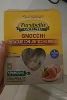 Mängden socker i Gnocchi di patate con lenticchie rosse
