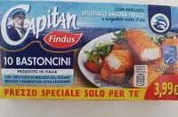 Mängden socker i Bastoncini capitan findus