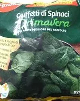 Mängden socker i Ciuffetti di Spinaci
