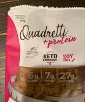 Mängden socker i Quadretti + protein