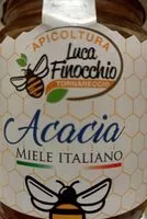 Mängden socker i Acacia miele italiano