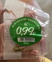 Mängden socker i Pistacchi sgusciati