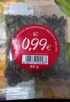 Mängden socker i Semi di zucca decorticati tostati e salati