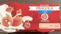 Mängden socker i Yogurt fragola light