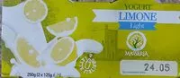 Mängden socker i Yogurt Limone Light
