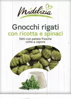 Mängden socker i Gnocchi rigati con ricotta e spinaci