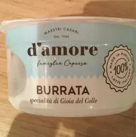 Mängden socker i Burrata d'amore