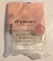 Mängden socker i Scamorza bianca senza lattosio