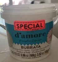 Mängden socker i Burrata