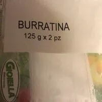 Mängden socker i Burratina