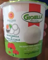 Mängden socker i Mozzarella di Gioia del Colle