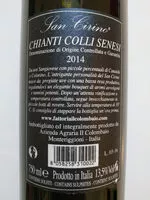 Mängden socker i Chianti colli sensi