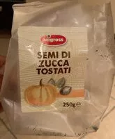 Mängden socker i Semi di zucca tostati