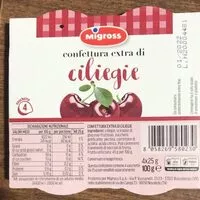 Mängden socker i Confetture ciliegie extra