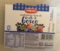 Mängden socker i Confettura extra di frutti di bosco