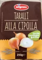 Mängden socker i Taralli alla cipolla