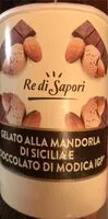 Mängden socker i Gelato mandorla d cioccolato di Modica