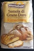 Mängden socker i Semola di grano duro rimacinata