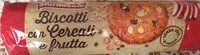 Mängden socker i Biscotti con cereali e frutta