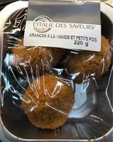 Mängden socker i Arancini viande et petit pois