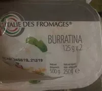 Mängden socker i Burratina