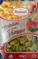 Mängden socker i Tortellini alla carne ricetta Valeggio