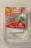 Mängden socker i Tortelloni alla Ricotta e spinaci