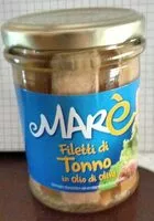 Mängden socker i Mare filetti di tonno in olio d'oliva