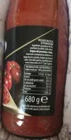 Mängden socker i Passata rustica