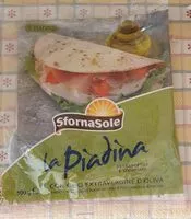 Mängden socker i La piadina con olio extravergine d'oliva